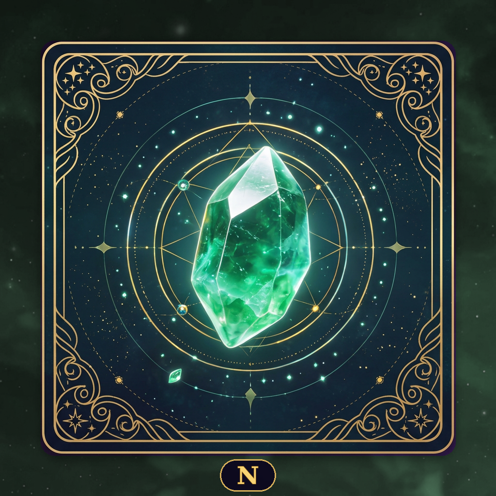 N Qi Refining realm card, Azure Spirit Crystal