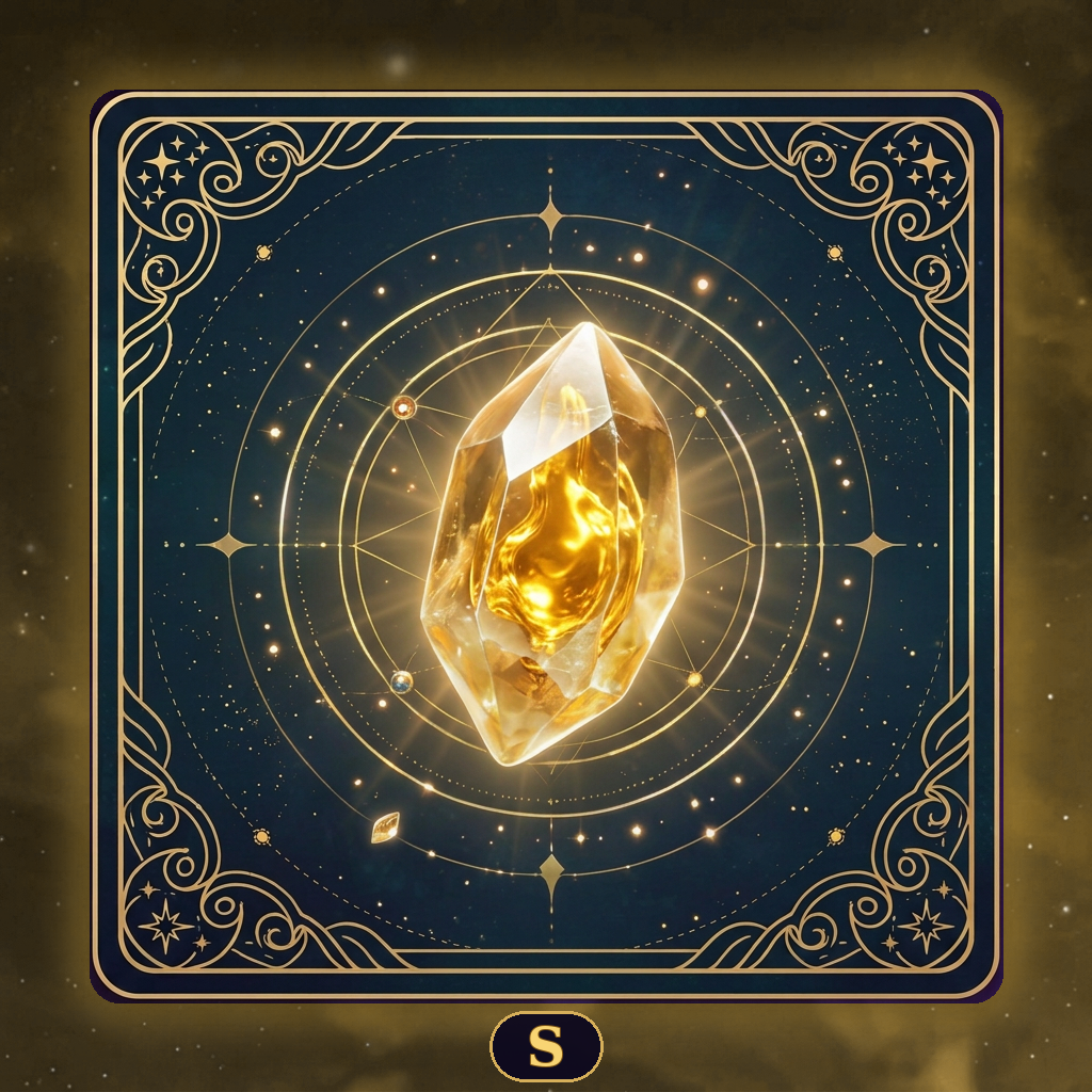 S Golden Core realm card, Golden Sun Crystal